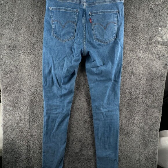 Levis Premium 720 High Rise Super Skinny Denim Blue Jeans Women Size 27 Adult - Picture 16 of 16